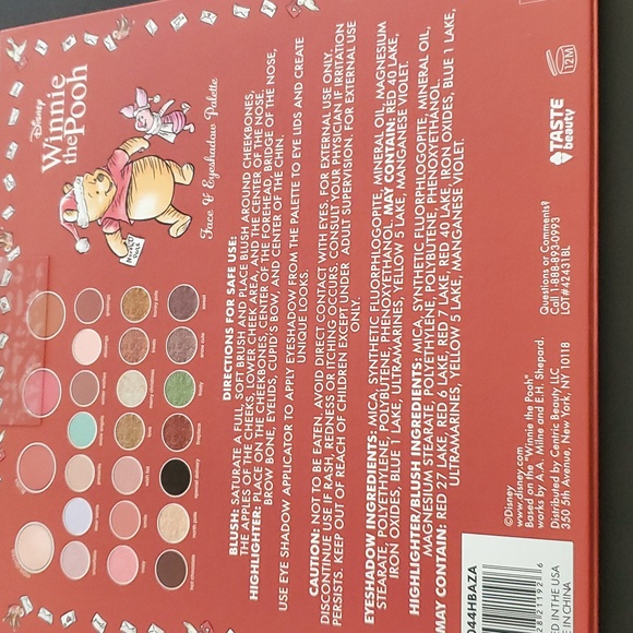 Disney Winnie The Pooh Face and Eye Shadow Palette Highlighter Blush 25 shades - Picture 11 of 12
